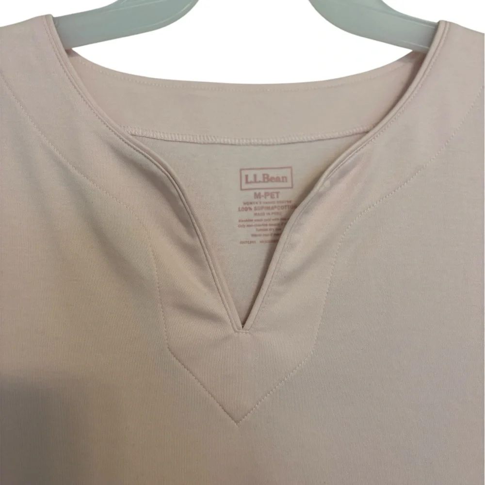 L.L Bean Tops Split-Neck Tunic 3/4 Sleeve - Picture 4 of 10